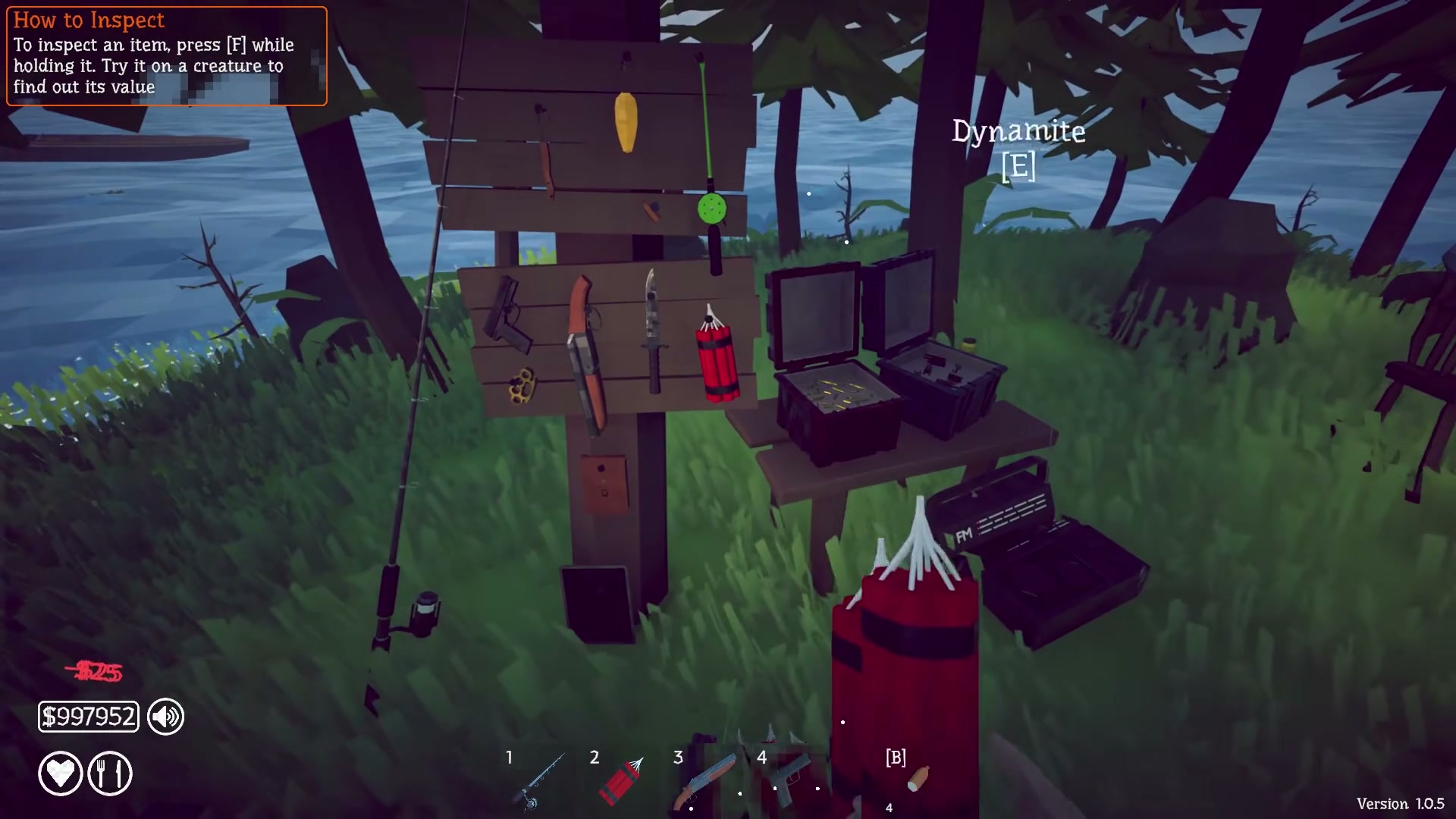 Blue Overalls Fishergirl NPC by the Forest Island sawmill swamp lake in How to Fish