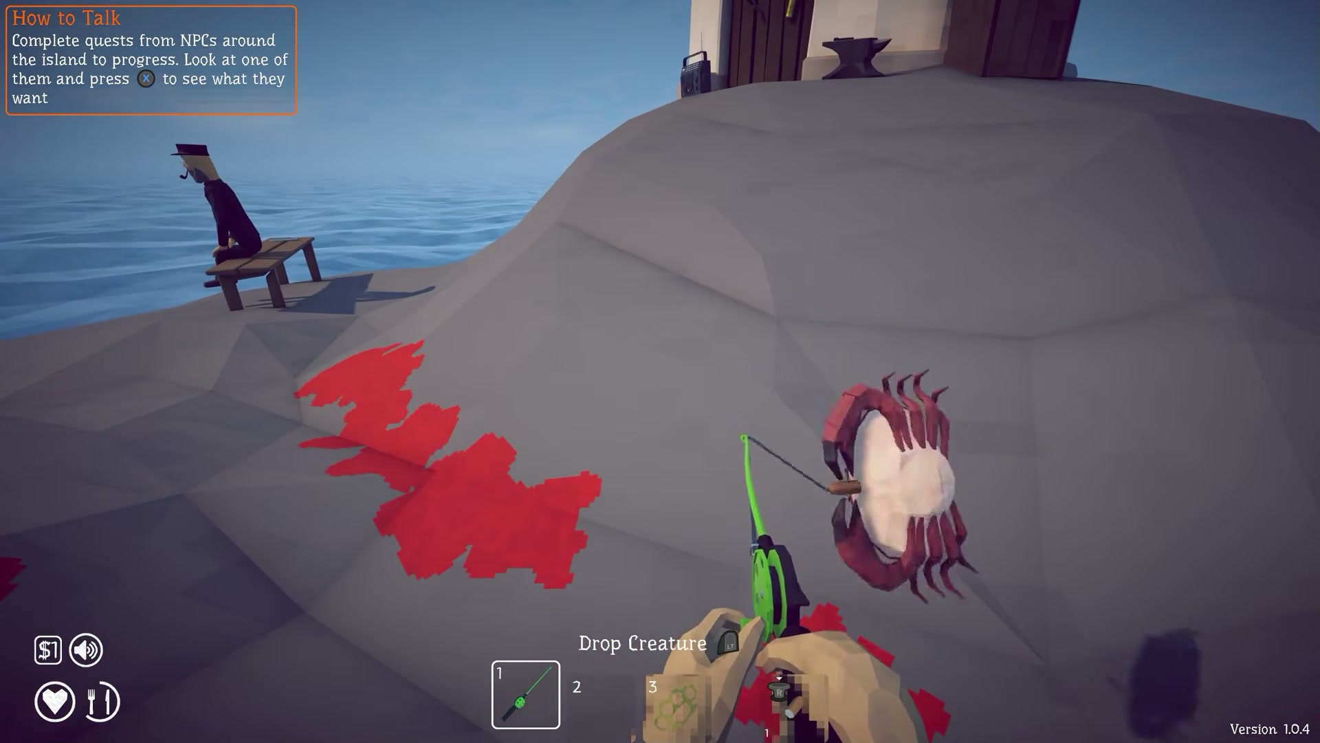 Pick Up 5 Ground Leeches on Forest Island